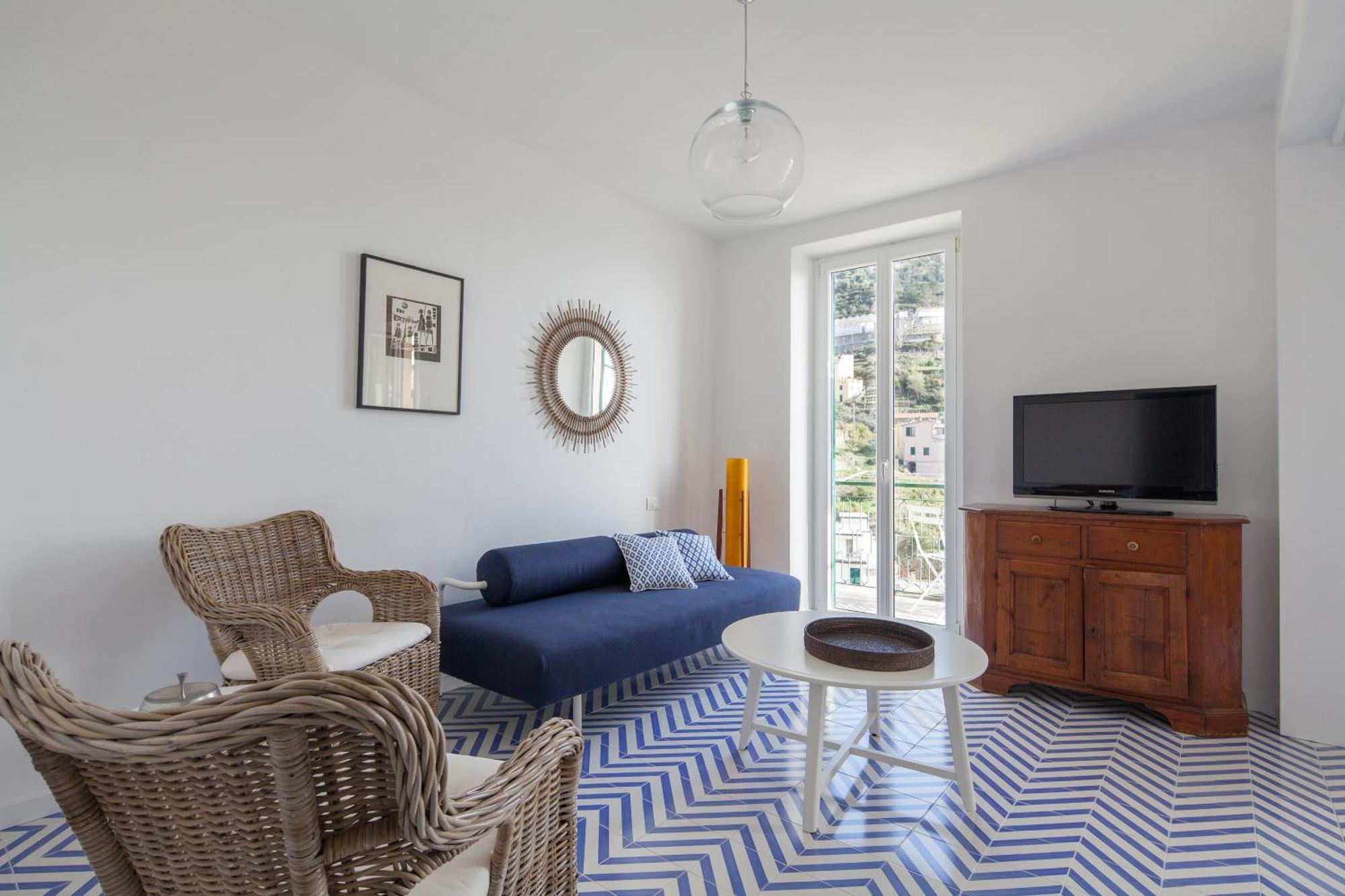San Giovanni Apt, Seaview Terrace, 2 Aircondo Bdr, Easy From Train Or Private Parking ريوماجّوري المظهر الخارجي الصورة